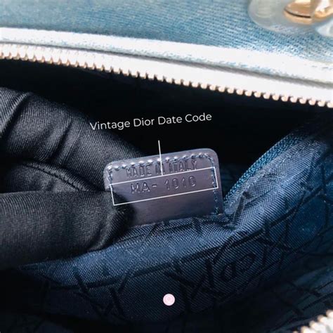 dior purse date code.